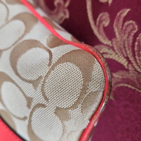 Coach Tan and Coral Crossbody Bag - Picture 10 of 12